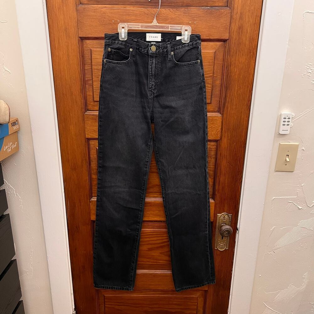 FRAME Denim Le Jane Supernova Black size 24 LJN726 $258 Women's Jeans